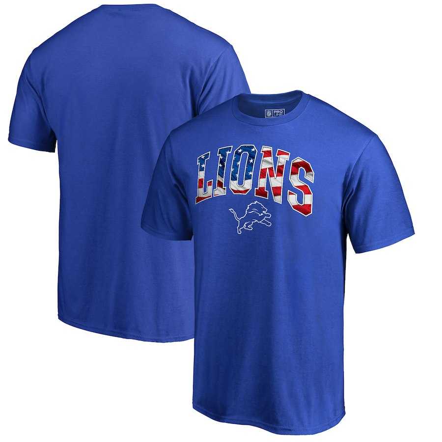 Detroit Lions NFL Pro Line by Fanatics Branded Banner Wave T-Shirt Royal,We sell and wholesale Detroit Lions NFL Pro Line by Fanatics Branded Banner Wave T-Shirt Royal on line form chian!